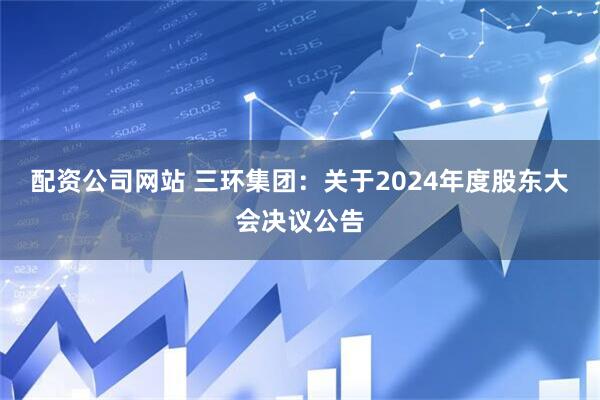 配资公司网站 三环集团：关于2024年度股东大会决议公告